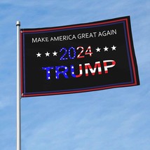 Trump Flags 3x 5ft, 2024 Re-elect President Banner Patriotic America Flag - £13.91 GBP