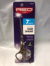 RED by KISS 7&quot; STRAIGHT HAIR SHEAR HSC70 SHARP STAINLESS SMOOTH EDGE - £2.82 GBP