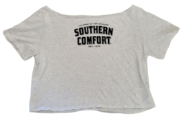 Southern Comfort SoCo Women’s Crop Mid Drift Shirt Medium Lt Gray Belly ... - $11.48
