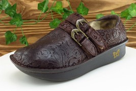 Alegria Size 37 M Brown Loafer Shoes Leather Women - £31.05 GBP