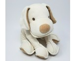 9&quot; FAO SCHWARZ CREME &amp; TAN COTTON STITCHED PUPPY DOG STUFFED ANIMAL PLUS... - $65.55