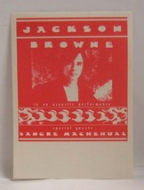 JACKSON BROWNE - VINTAGE ORIGINAL CLOTH CONCERT TOUR BACKSTAGE PASS *LAS... - $10.00