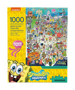 SpongeBob SquarePants Cast Collage 1,000 Piece Jigsaw Puzzle Multi-Color - £22.65 GBP