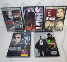 Action Adventure DVD Lot 5 Sherlock Holmes, The Departed, Shaft, Argo, 007, Town - £10.59 GBP