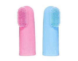 MPP Pet Dental Care Finger Toothbrushes Soft Bristle Dog Oral Health Pink or Blu - £7.51 GBP+