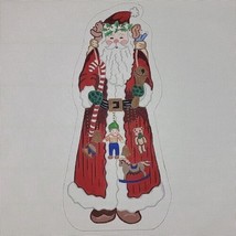 Handpainted Needlepoint Canvas Strictly Santa XMAS Pillow 3D Alexa Desig... - $139.44 CAD