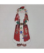 Handpainted Needlepoint Canvas Strictly Santa XMAS Pillow 3D Alexa Design HP NEW - $99.95