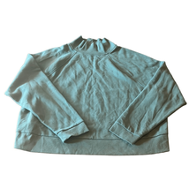A New Day Womens XL Teal Mock Turtleneck Cropped Long Sleeve Sweatshirt - £7.46 GBP