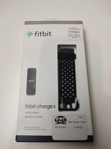 Fitbit Charge 3 Accessory Band Official Fitbit Product Sport Black - £15.02 GBP