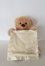 GUND Peek-A-Boo Tan Teddy Bear Animated Stuffed Animal Plush With Blanket - £12.78 GBP