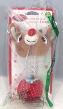 Kids Preferred Baby&#39;s First Christmas Rudoph Rainstick Rattle - £7.77 GBP