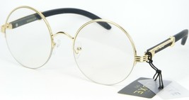 NEW LUXE M4024-CRL GOLD /BLACK EYEGLASSES GLASSES METAL FRAME 56-16-135mm - $16.83