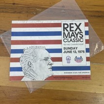 Vintage 1976 Rex Mays Classic Wis. State Fair Speedway Auto Racing Program  - £6.88 GBP