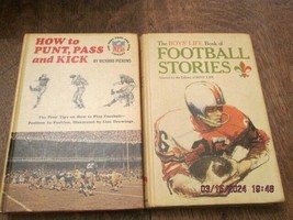 Vintage 1960s Punt Pass and Kick + Boy&#39;s Life Football Stories HC - £17.30 GBP