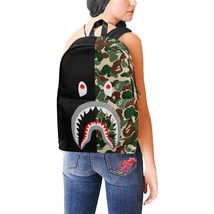 Shark Camo Nylon Backpack Bag - $45.00