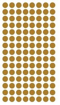 1/4&quot; GOLD Round Color Coding Inventory Label Dots Stickers MADE IN USA  - $1.98+