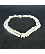 Vintage Costume Jewelry, Single Strand Faux Oblong Pearl Necklace, LONG ... - $12.03 CAD