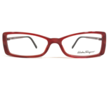 Salvatore Ferragamo Eyeglasses Frames 2607 459 Cloudy Red Cat Eye 54-15-130 - £44.17 GBP