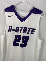 Nike Kansas State Jersey NCAA Basketball Men’s Size Large White Purple College - £31.46 GBP