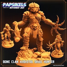 3D Printed Papsikels Cyberpunk Bone Clan Axolotol Skull Hunter - 28mm 32mm - £7.39 GBP