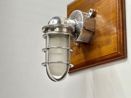 New Aluminum Metal Wall Sconce with Junction Box and Glass...-
show original ... - $836.14