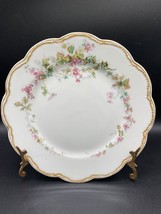 Haviland &amp; Co. Limoges 8&quot; Plate, white porcelain, floral, ivy ANT 1894-1... - £43.93 GBP