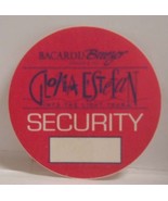 GLORIA ESTEFAN - VINTAGE ORIGINAL CONCERT TOUR CLOTH BACKSTAGE PASS - $13.65 CAD
