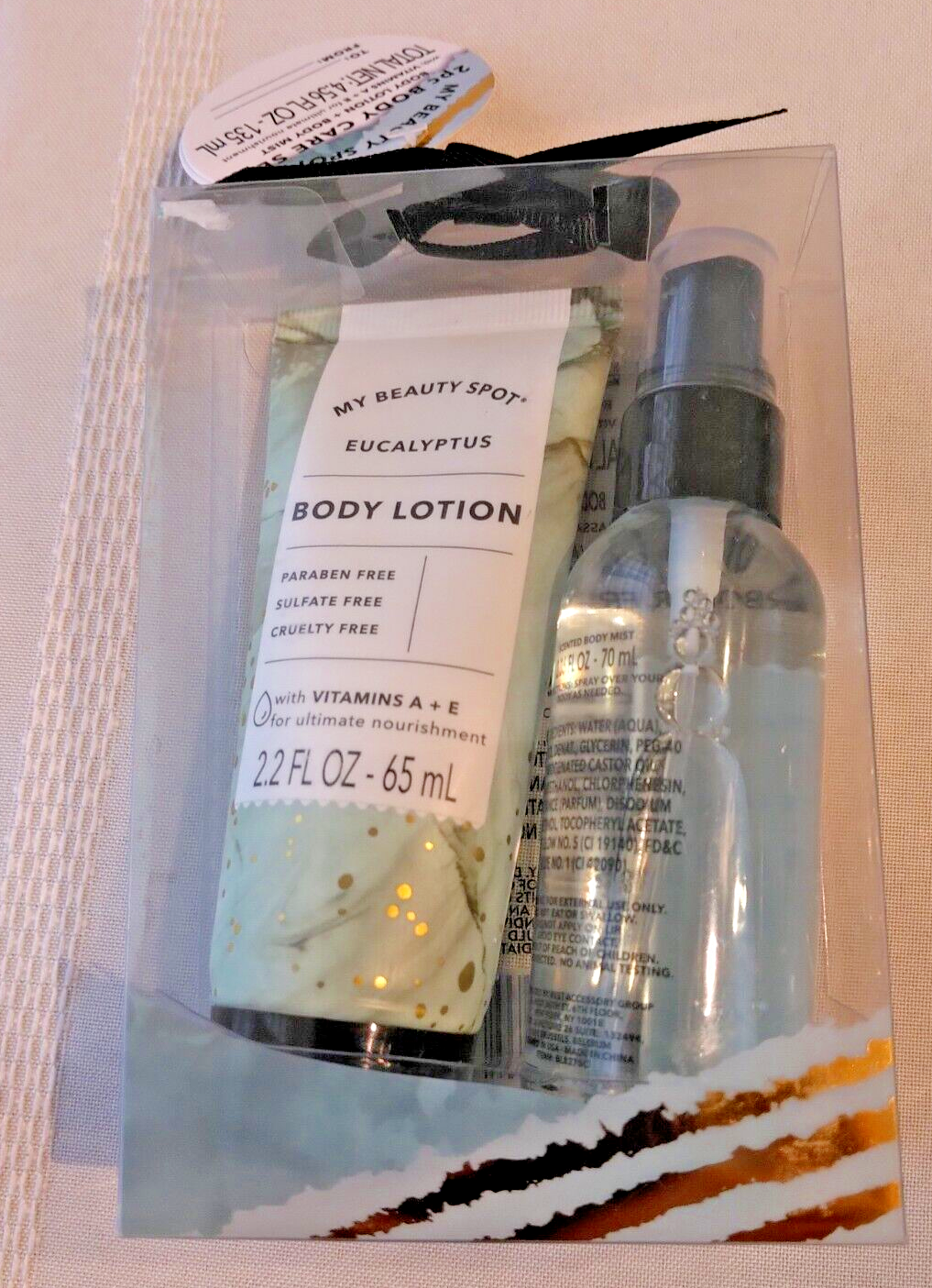My Beauty Spot, Eucalyptus Body Mist &amp; Body Lotion 2.4 Fl. Oz Gift Set N... - $7.75