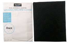 Heavyweight Zippered &amp; Quilted Washing Machine Cover  30&quot; x 29&quot; x 42&quot; Black - $277.80 MXN