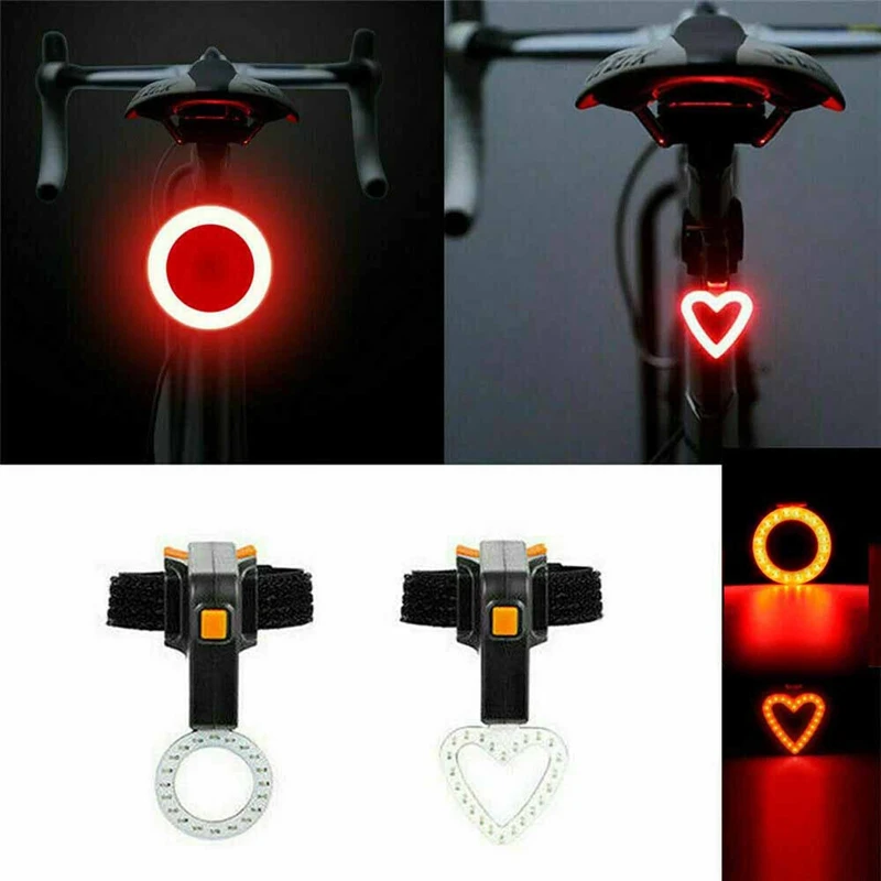 Bicycle tail light USB rechargeable bicycle rear tail light safety warning light - £8.90 GBP+