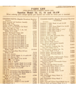 1931 Sparton Radio Model 10 15 16 16AW Parts List Electronics Ephemera F20A - €21,62 EUR 1931 Sparton Radio Model 10 15 16 16AW Parts List Electronics Ephemera F20A - €21,62 EUR