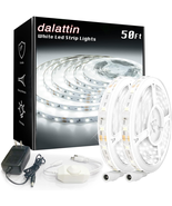 Dalattin White LED Strip Lights 50Ft Dimmable Bright 24V Led Light Strip... - $22.51