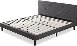Zinus Judy Upholstered Platform Bed Frame / Mattress Foundation / Wood, ... - £239.04 GBP