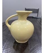Fiesta Fiestaware Pale Yellow Ceramic Open Carafe Pitcher by Homer Laughlin - $55.48 CAD