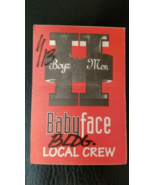 BOYZ II MEN / BABYFACE ROSEMONT, ILLINOIS VINTAGE ORIGINAL CLOTH BACKSTA... - $10.00