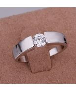 Best 925 Fashion Silver exquisite Austria Crystal wedding Ring jewelry w... - £6.21 GBP