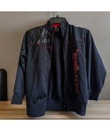 Ecko Unltd Mens Black Track Jacket Full Zip Spell Out Kids Size 6 *READ - $268.43 MXN