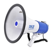 PYLE Portable Megaphone Speaker PA Bullhorn - Built-in Siren, 50W Adjstb... - $25.20