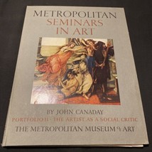 Metropolitan Seminars In Art Portfolio 11 The Artist As A Social Critic 1958 - £5.39 GBP