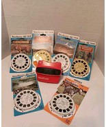 BIG MIXED LOT VINTAGE 3D VIEW-MASTER 3D VIEWER AND 6 UNOPENED 3 REEL SETS - $130.86