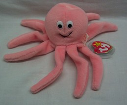 TY Beanie Baby INKY THE PINK OCTOPUS 6&quot; Stuffed Animal 1993 NEW - £11.68 GBP
