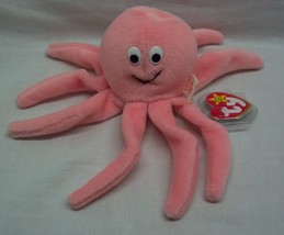 TY Beanie Baby INKY THE PINK OCTOPUS 6&quot; Stuffed Animal 1993 NEW - £11.87 GBP