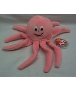 TY Beanie Baby INKY THE PINK OCTOPUS 6&quot; Stuffed Animal 1993 NEW - £11.87 GBP