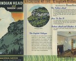 Indian Head &amp; Shadow Lake Brochure 1940&#39;s Franconia Notch New Hampshire - £31.61 GBP