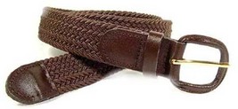 400 - Brown Nylon Stretch Belt 1.25&quot; Wide On Sale &amp; Sizes To Fit Most - £10.82 GBP+