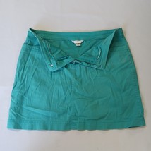 Christopher & Banks RN#63823 Women's Green Cotton Blend Denim Skort Size 14 image 13