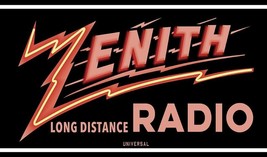 ZENITH RADIO Neon Image Metal Advertising Sign (not real neon) - £46.63 GBP