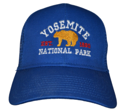 Yosemite National Park Cap Hat OTTO Snapback Mesh Back Blue   - $13.30