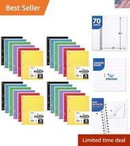 Flexible Soft Cover Spiral Notebooks, 1 Subject - 24 Pack for Easy Note-... - $60.00