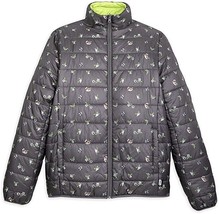 Disney Star Wars Mandalorian The Child Reversible Puffer Jacket Mens Large - £35.17 GBP
